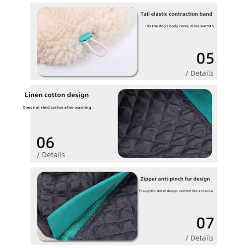 Gilet en fourrure uni pour chiens de petite et grande taille en polyester doux