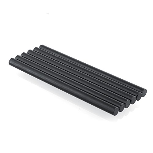 Relefree Ferrocerium Rod Flint Fire Starter Lighter Slim Magnesium Camping Survival Tool Kits Black (Pack of 6) 4.5mmx75mm