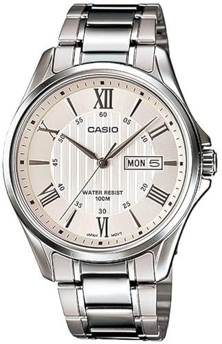 Casio Analog Stainless Steel Band Watch for Men MTP-1384D-7AV