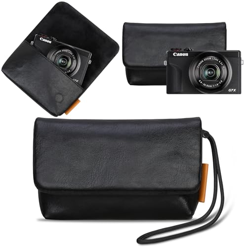 Bolsa protectora para cámara Lacdo Canon G7 X Mark III negra miniatura 1