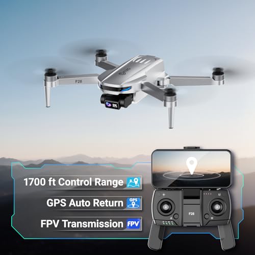 Contixo F28A GPS Drone for Adults Foldable, 2K Camera, Brushless Motors, 26 Min Flight Time, FPV Remote Control Drone with Altitude Hold, Return Home, Orbit & Selfie Modes, Carry Case Included - Image 4