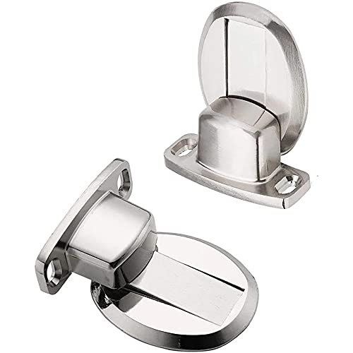 Tope de puerta de metal resistente MESKEL con retenedor y tornillos autoadhesivos 6