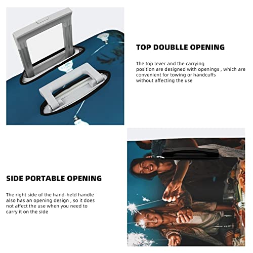 Custom Luggage Cover Double-Sided Printed Suitcase Covers with Bottom Zipper Elastic Personalize Suitcase Protector, Covers for Luggage Add Your Photo/Text Here Customize Baggage Cover (XL, fit 29-32 Inch Luggage)3