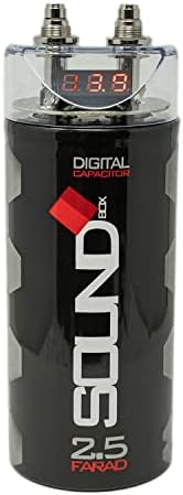 SoundBox SCAP2D, 2.5 Farad Digital Capacitor for Car Audio - 2500 Watts