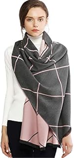 RIIQIICHY Plaid Scarfs for Women Pashmina Shawls and Wraps Ladies Scarves for Winter Warm