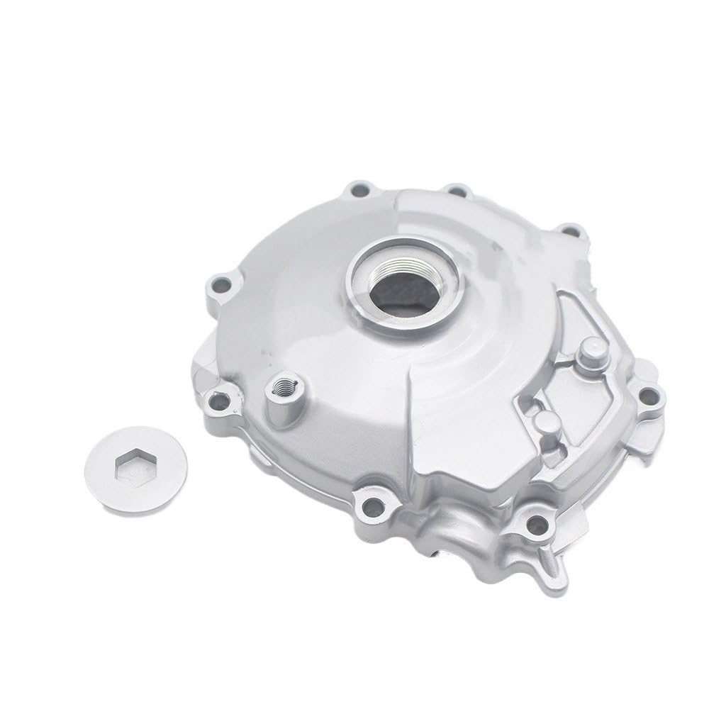 Per la copertura dello statore del motore Per Moto Argento Sinistra per Motore Statore Carter Manovella Copertura Della Cassa Per YAMAHA YZF-R1 YZF R1 2015-2017 2016