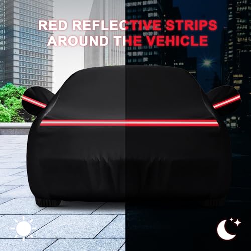Image of QUNSUNUS Car Cover Compatible with Mercedes-Benz S Class 2006-2025 | Including the S250 S300 S350 S400 S450 S500 S550 S600, All Weather Waterproof S550 Car Covers with Cotton Lining and Zipper