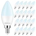 DEGNJU 20 Pack Chandelier Light Bulbs 60 Watt Equivalent, Candelabra LED Light Bulbs, E12 LED Bulb Daylight 5000K, Type b Light Bulb 5.5W, Candelabra Base, 120V, B11 Candle Light Bulb, Non-Dimmable