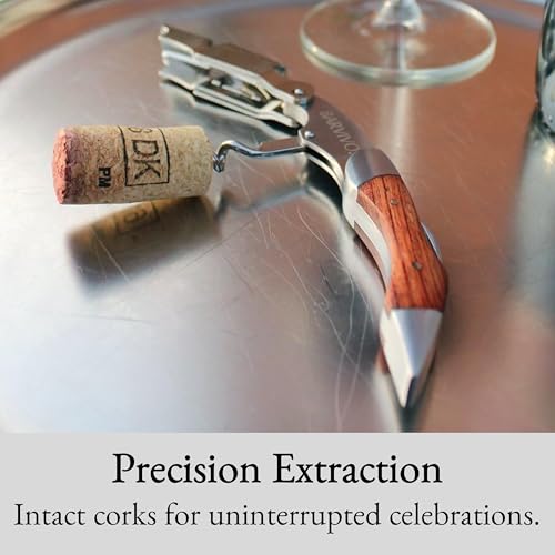image for Barvivo Wine Bottle Opener with Double Hinged Corkscrew - 4.5-Inch Man