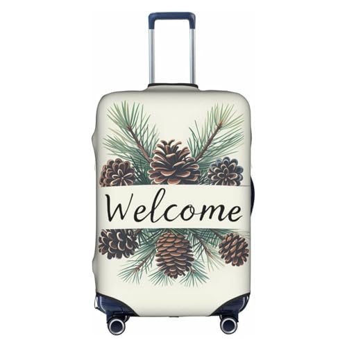 Travel Luggage Cover Welcome Christmas Fashion Washable Baggage Suitcase Protector Fit For Luggage X-Large