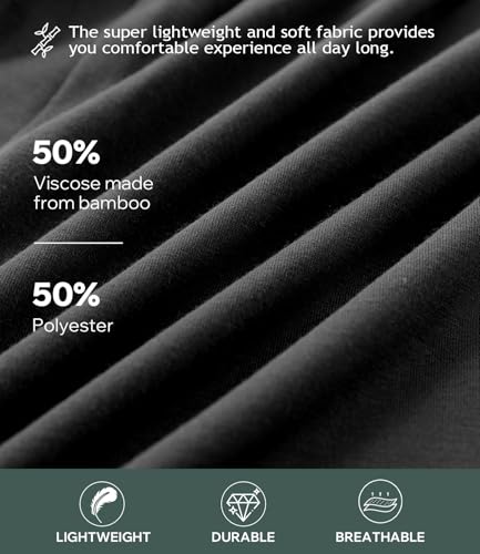 Image of BAMBOO COOL Mens Boxers Durable Comfortable Boxer Shorts for Men Loose Ultra-Soft Men's Underwear (3 or 5 Pack)