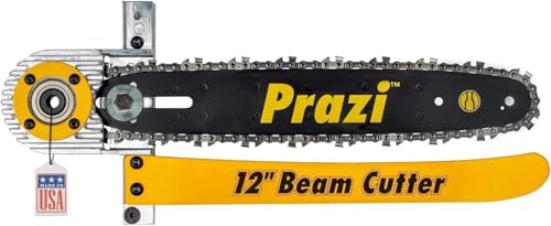 Prazi USA PR2700 Beam Cutter, Circular Saw Blade and Chain Attachment, Increase Cutting Power and Capacity, Fits Most 7.25-inch saws