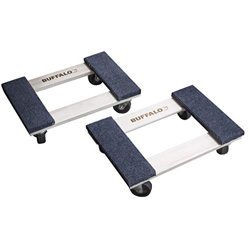 Buffalo Tools FDOLLY182 18 in. 1000 Lbs Compact Furniture Dolly - 2 Pack