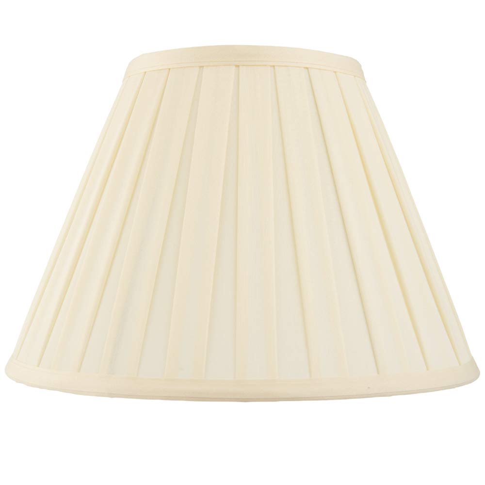 Loops Unisex Multicolor 10" Tapered Drum Lamp Shade Cream Box Pleated Fabric Cover Classic & Elegant