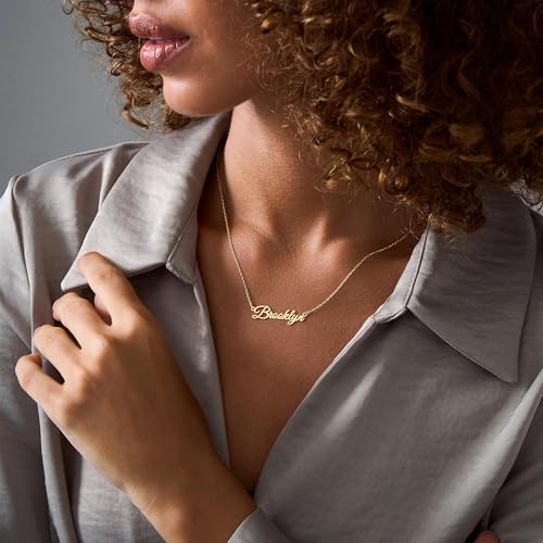 Ritach Custom Name Necklace - Stainless Steel Gold Necklace Personalized Name Necklaces for Women Customized Gifts for Women Girls Birthday3