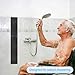 Modular Magnetic Handheld Shower Head Holder, 5-Section Customizable Sliding Rail with Tool-Free Adhesive Installation, Adjustable Height and Angle for Shower Chairs, Kids, Pets, Elderly, RV, Bathtub