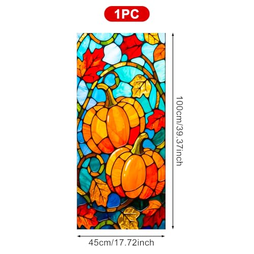 Película decorativa para ventana efecto vitral 17.7x39.3 pulgadas miniatura 3