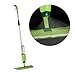 Produktbild Relaxdays Spray Mop, Sprühfunktion, abnehmbarer Tank, Klett Wischbezug, Sprühwischer, HxBxT: 130x40x14 cm, grün/silber