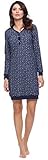 Merry Style Damen Nachthemd MS10-179 (Marine Sterne, S)