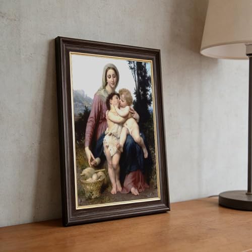 Impression sur toile The Holy Family Bouguereau tableau 40x61 cm