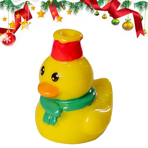 Mini Ducks - Christmas Resin Animals Miniature Duck Figurines | Desk Decor Animals Figures for Party Bathroom Garden Classroom Cake Decoration Apartment Hotel