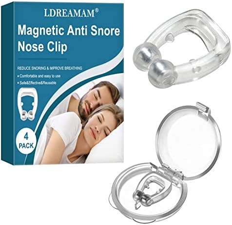 Silicone Anti Snoring Nose Clip,Nasal Snore Clip,Magnetic Anti Snore Nose Clip,Anti Snoring Devices,Sleep Aid Relieve Snore for Men Women