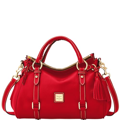 Dooney & Bourke Handbag, Pebble Grain Satchel - Red