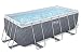 Bestway 56722-7 Set piscina fuori terra Steel Pro MAX da 4,12 m x 2,01 m x 1,22 m, grigio