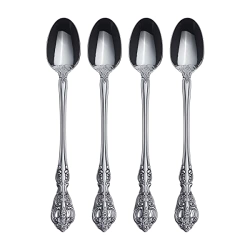 Stainless Steel Michelangelo Tall Drink Spoon [Set of 4]
