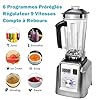 XLTEAM Blender Smoothie 2200W Blender Professionnel Mixeur Puissant Multifonction 2L Capacité 6 Lames 6 Programmes Prédéfinis 9 Vitesses