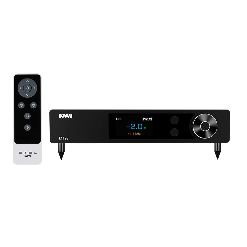 SMSL VMV D1se2 Balanced MQA DAC ES9039MSPRO XU316 DSD512 PCM32Bit/768kHz USB Decoder Bluetooth5.0 LDAC Hi-Res Digital Audio Converters Stereo Desktop DAC Support Full MQA & MQA-CD Decoding With Remote