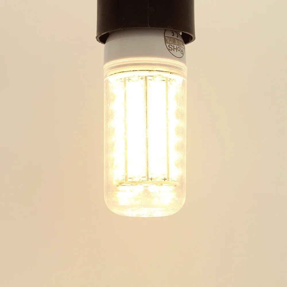 Illuminazione KJXP, Confezione da 15, lampada a mais a LED AC220V GU10/G9/E27/E14/B22 Lampada a lampadina a LED for lampadari(Warm White 72 LEDs,GU10)