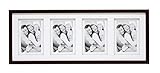 Hochwertige Verarbeitung Deknudt Frames S65KQ4 Bilderrahmen 10x15 Holz Braun, doppeltes Pptt für 4 Bilder Holz Fotokader