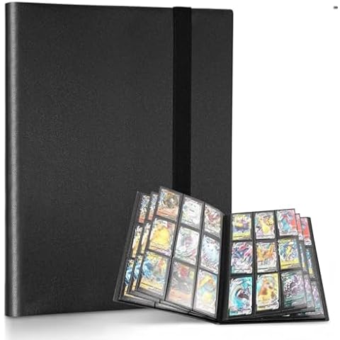 9-Pocket Trading Card Binder, 24 Pages Holding 432 Pockets Cover