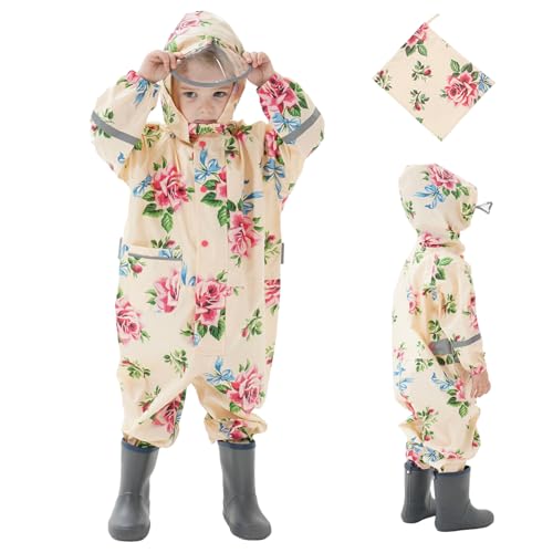 Combinaison de pluie tout-petit imperméable capuche fille
