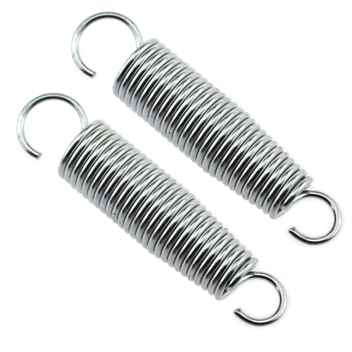 LUORNG 2PCS Drum Key Tool Drum Accessories Drum Tuner Spring Stainless Steel Assembly Bass Drum Pedal Spring 6cm/2.36inch for Percussion Parts
