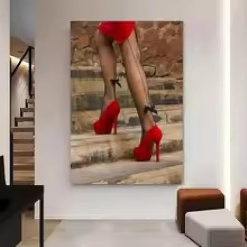 Affiche lèvres rouges sexy pour créer une ambiance boudoir chic chez soi