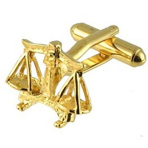 Gemelos de oro zodiaco Libra el regalo de cumpleaños perfecto con saquito