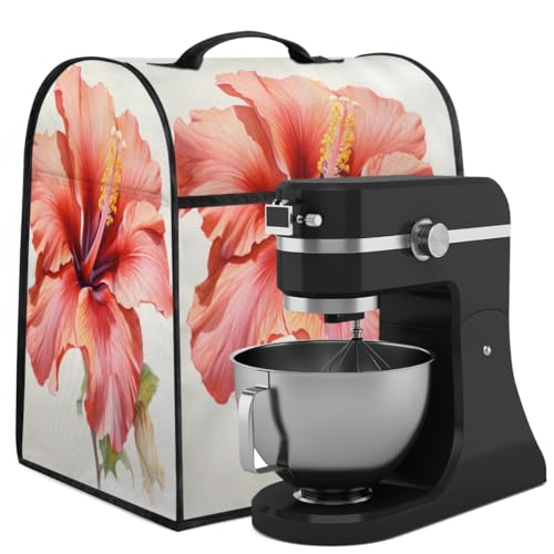 Coffee Maker Cover Watercolor Flower Kitchen Appliance Covers Small Appliance Covers Blender Cover Juicer Cover Dust Covers for Kitchen Appliances with Top Handle and Pockets,Washable,C532
