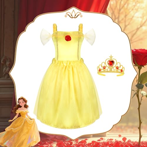 image for HAMSILY Princess Dress Up Clothes for Little Girls: Princess Costume f