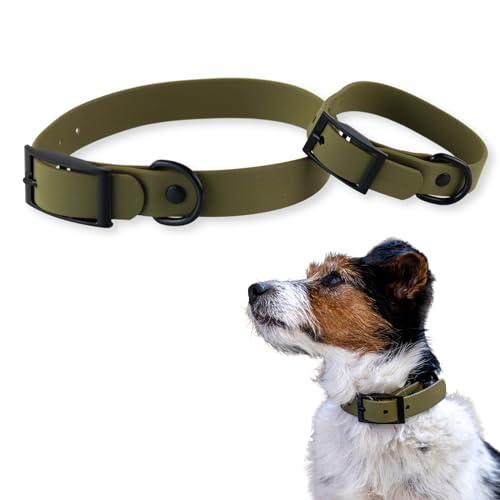 National Leash Hundehalsband Aus Bergseil – Dünn & Leicht, Verstellbar (Größe M, Rot)