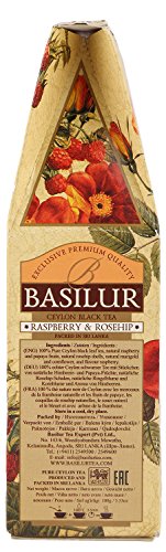 Basilur Magic Fruits Raspberry And Rosehip Black Leaf Tea -100G #TOP1
