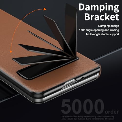 Coque en Cuir PU pour Samsung Galaxy Z Fold 4 avec support premium