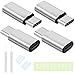 Produktbild 4 PCS Lightning auf USB C Adapter,USB C Adapter Male to i-OS Female,USB Type C Adapter,Support Charger and Data Transfer,Für i Pad Air 4 Pro,iPad Mini,Samsung Galaxy S21 S20,Huawei Mate 30 Pro,LG G8