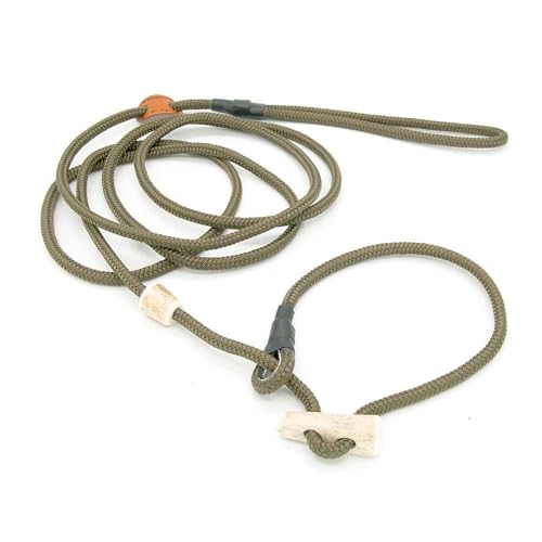 Retriever-Leine/Moxonleine Sporty-Style | robuste Hundeleine aus Tau mit Klemme & Halsbandfunktion | 6mm – besonders griffig & wetterfest | Training, Alltag & Dummyarbeit