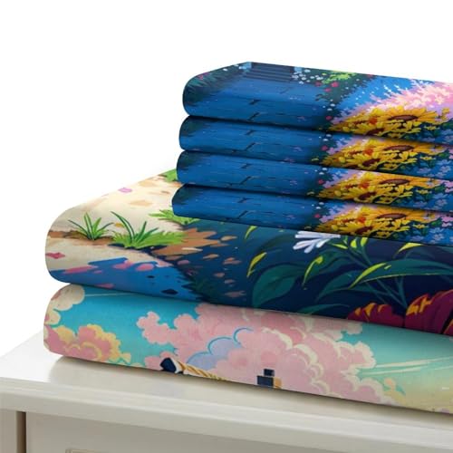 Parure de lit 200x200cm en microfibre durable et housse de couette double - 7