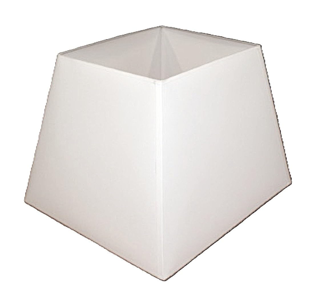 Abat-jour 55x37x48x32x40 cm, E27 Coton Blanc Trapèze Abat-jour