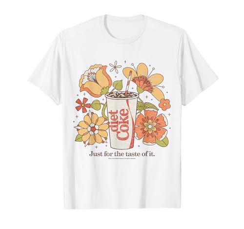 Coca-Cola - Diet Coke Just For The Taste Of It Retro Flowers T-Shirt