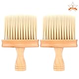 3.【Mango de alta calidad】✄ El mango de la brocha peluqueria cuello está hecho de madera natural, que es diseñado ergonómicamente para proporcionar un agarre cómodo. En comparación con el plástico, el mango de madera tiene características antideslizantes para garantizar que sea más cómodo de usar. La brocha peluqueria profesional de alta calidad no arrojará cabello.