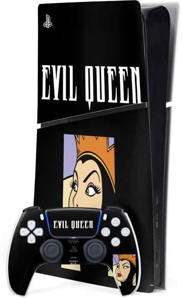 Skinit Decal Gaming Skin Compatible with PS5 Slim Digital Edition Bundle - Officially Licensed Disney Villains Sleeping Beauty and Maleficent Art Design